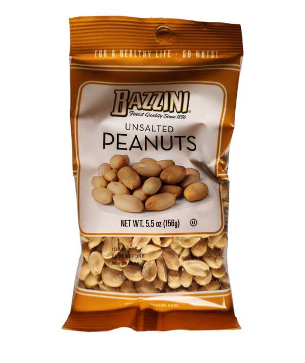 Bazzini Unsalted Peanuts 5.5oz 12ct